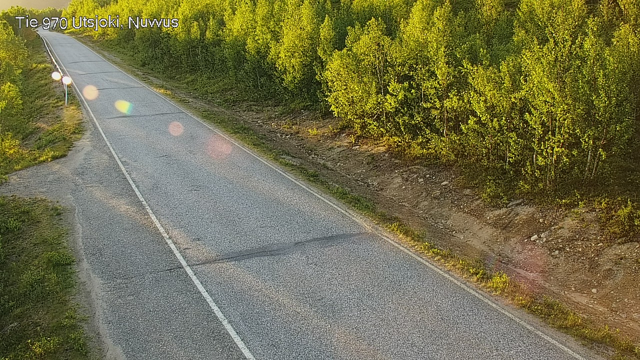 Weather Camera Image Väg 970 Utsjoki, Nuvvus, Utsjoki, Lappi