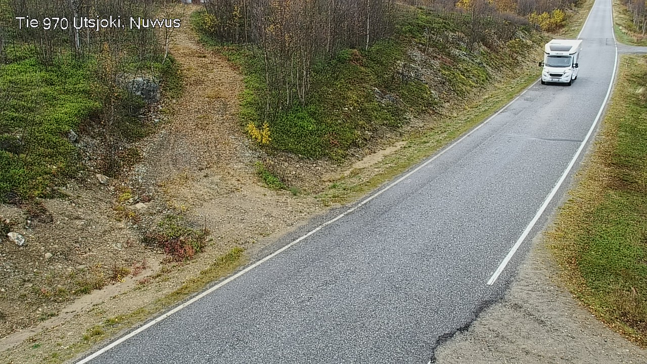Weather Camera Image Väg 970 Utsjoki, Nuvvus, Utsjoki, Lappi