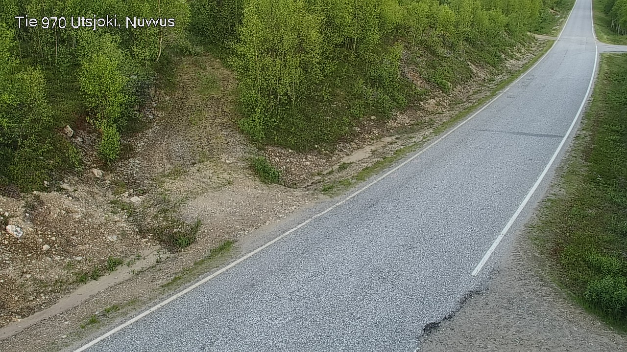 Weather Camera Image Väg 970 Utsjoki, Nuvvus, Utsjoki, Lappi