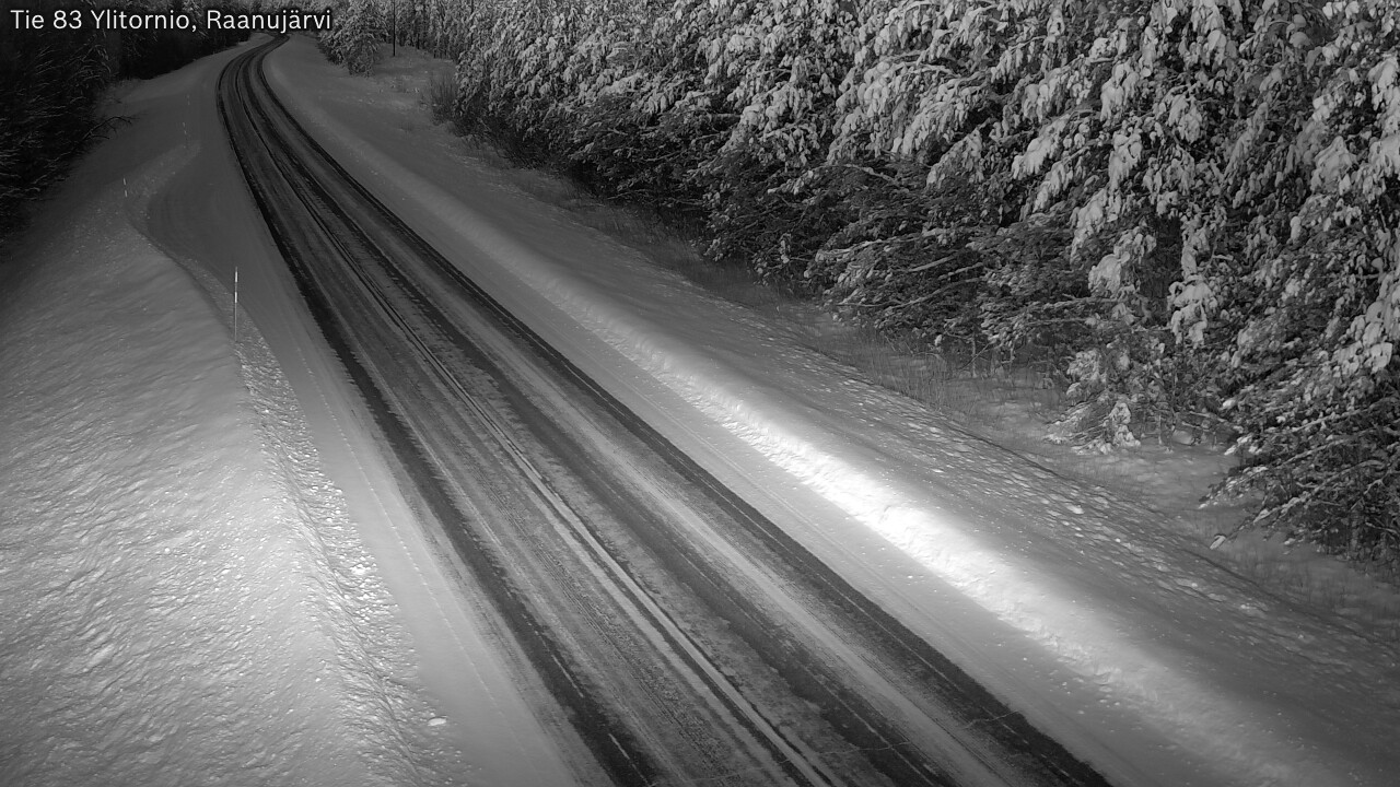 Weather Camera Image Road 83 Ylitornio, Raanujärvi, Ylitornio, Lappi