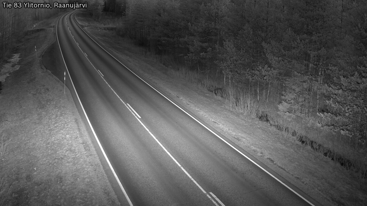 Weather Camera Image Road 83 Ylitornio, Raanujärvi, Ylitornio, Lappi