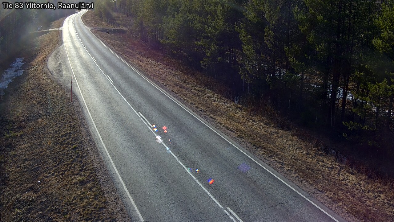 Weather Camera Image Väg 83 Övertorneå, Raanujärvi, Ylitornio, Lappi