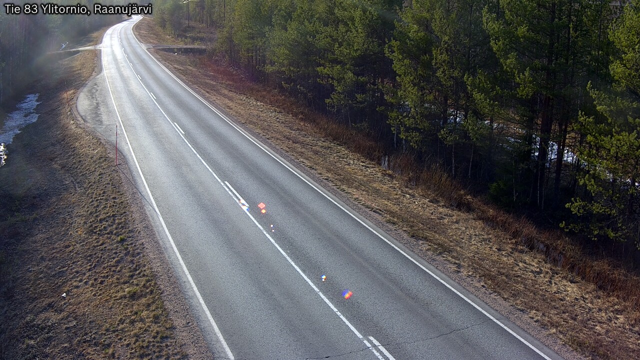 Weather Camera Image Väg 83 Övertorneå, Raanujärvi, Ylitornio, Lappi