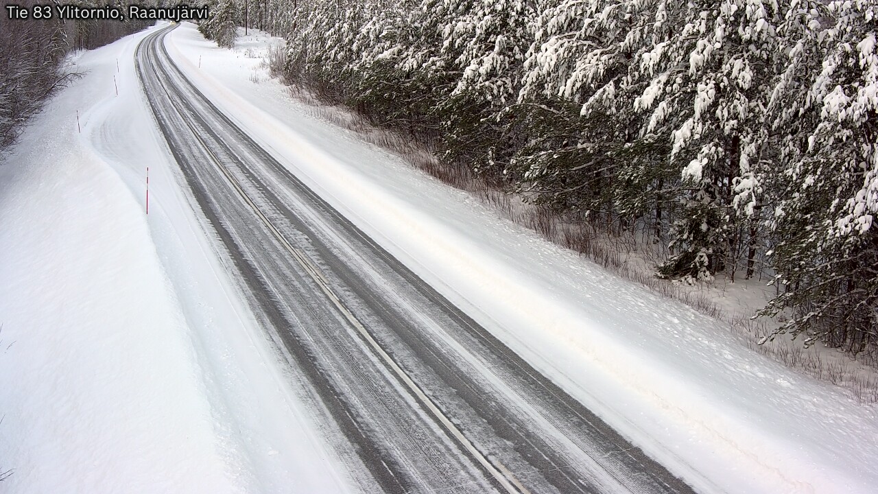 Weather Camera Image Road 83 Ylitornio, Raanujärvi, Ylitornio, Lappi