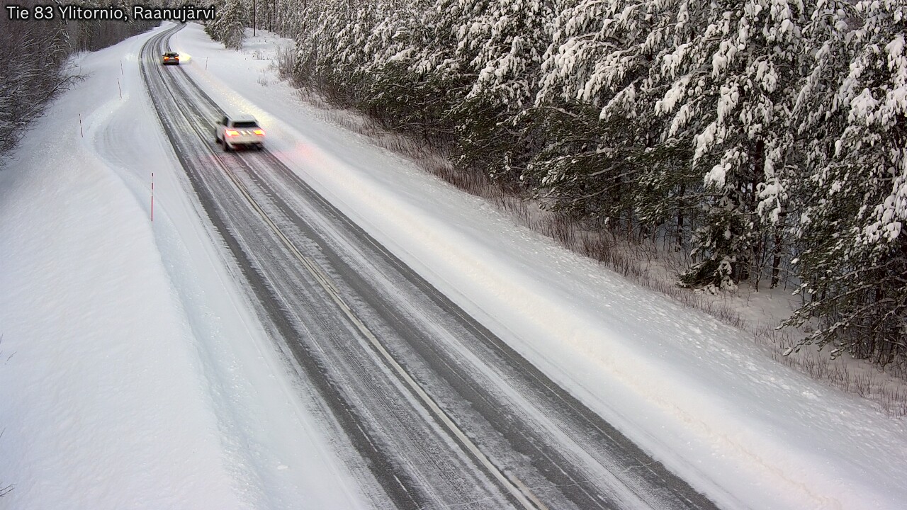 Weather Camera Image Road 83 Ylitornio, Raanujärvi, Ylitornio, Lappi