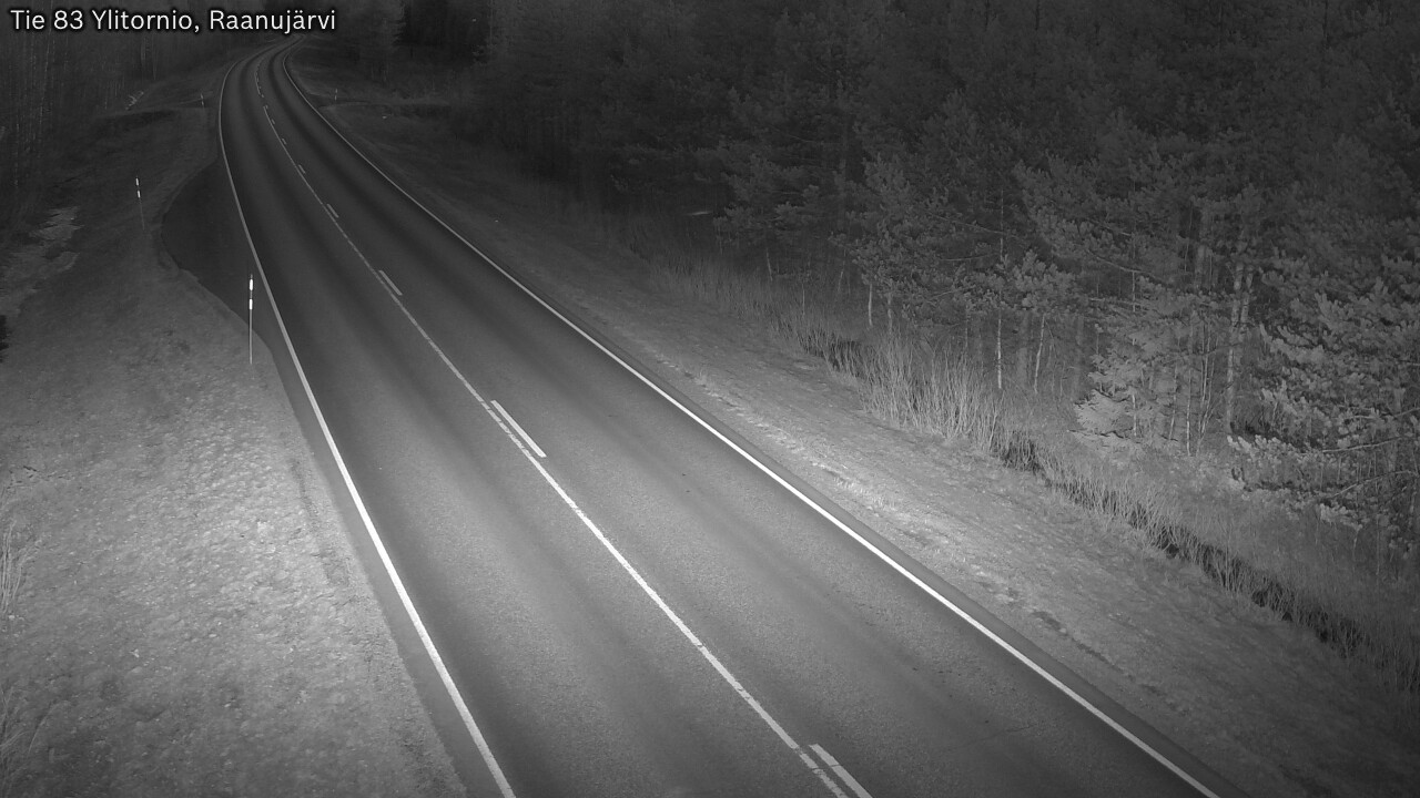 Weather Camera Image Road 83 Ylitornio, Raanujärvi, Ylitornio, Lappi