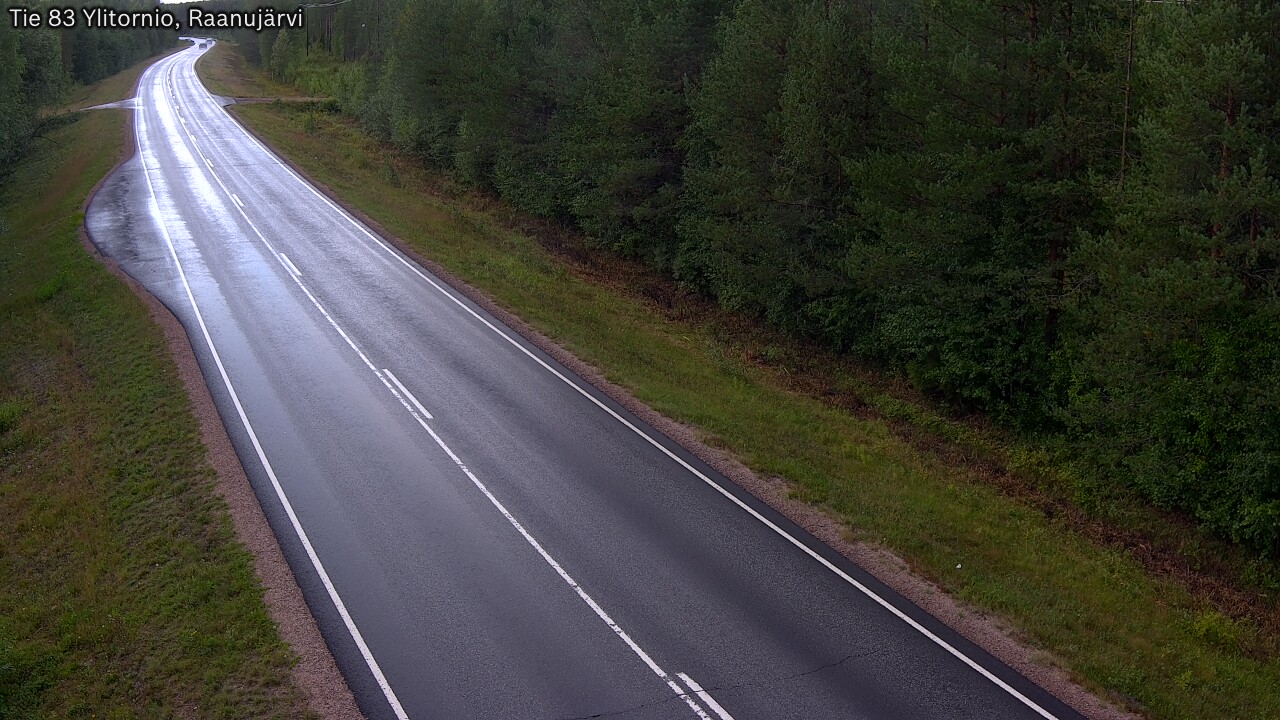 Weather Camera Image Road 83 Ylitornio, Raanujärvi, Ylitornio, Lappi