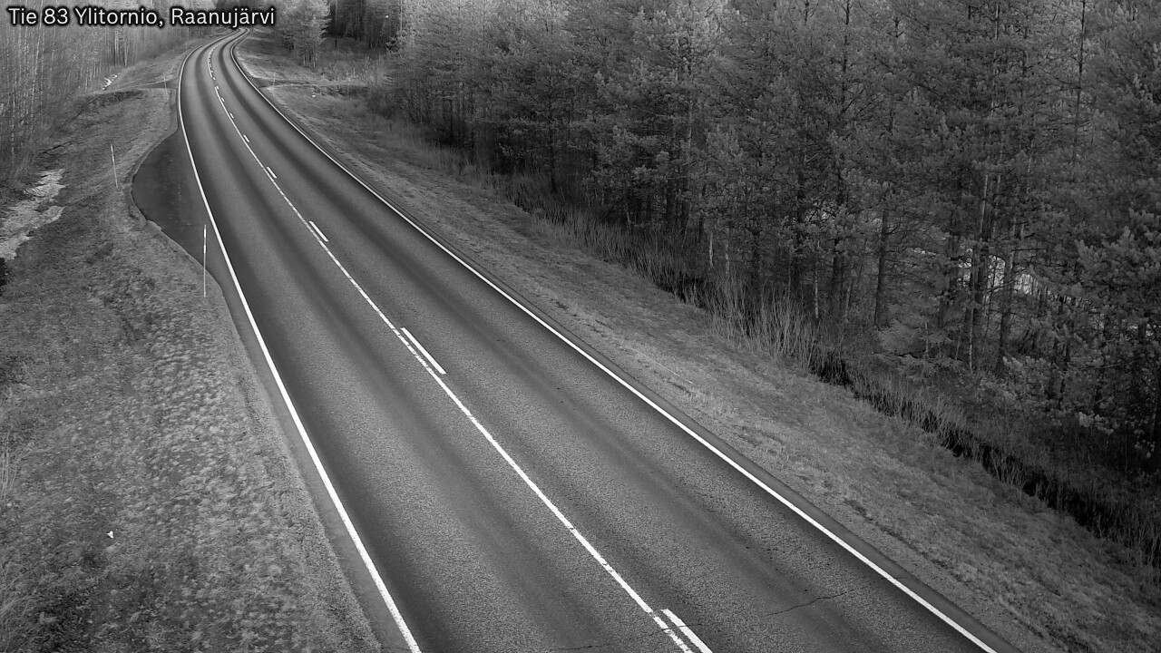 Weather Camera Image Road 83 Ylitornio, Raanujärvi, Ylitornio, Lappi
