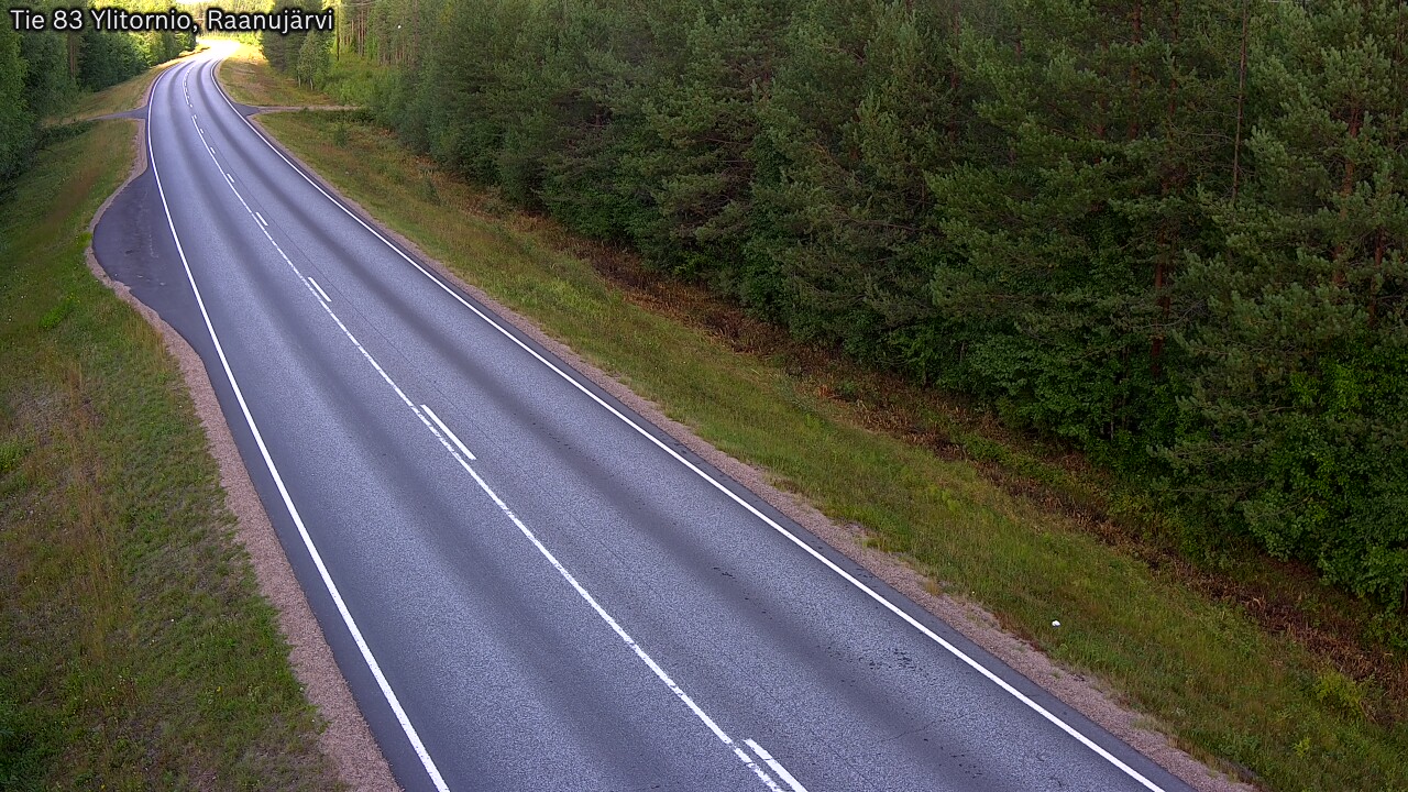 Weather Camera Image Road 83 Ylitornio, Raanujärvi, Ylitornio, Lappi