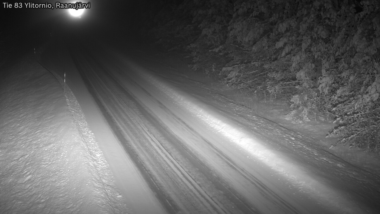 Weather Camera Image Road 83 Ylitornio, Raanujärvi, Ylitornio, Lappi