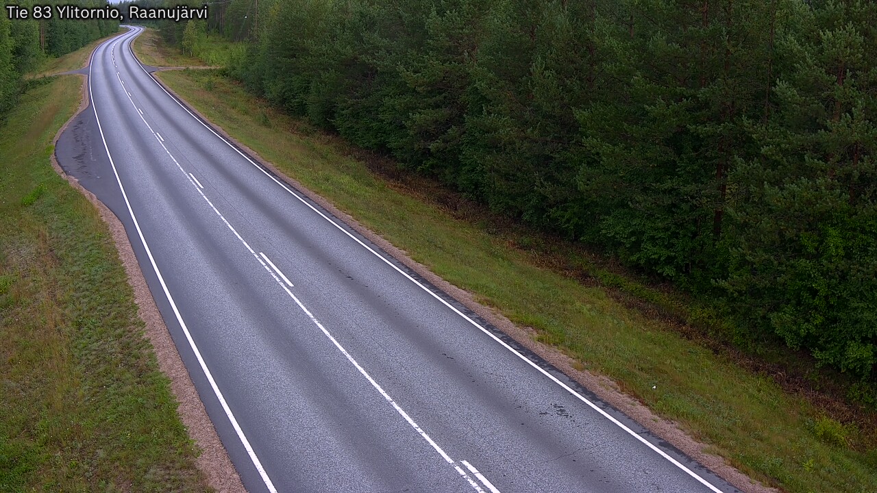 Weather Camera Image Väg 83 Övertorneå, Raanujärvi, Ylitornio, Lappi