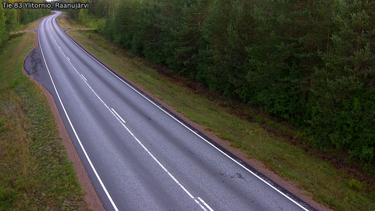 Weather Camera Image Road 83 Ylitornio, Raanujärvi, Ylitornio, Lappi