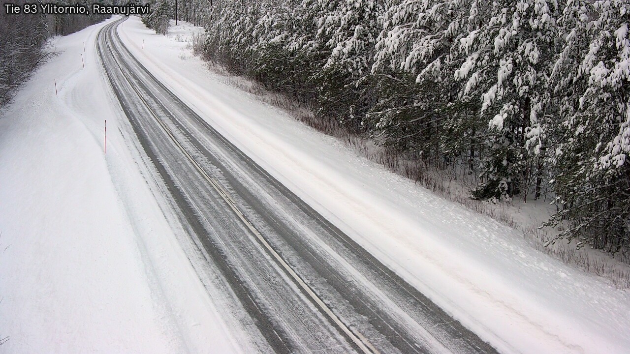 Weather Camera Image Road 83 Ylitornio, Raanujärvi, Ylitornio, Lappi