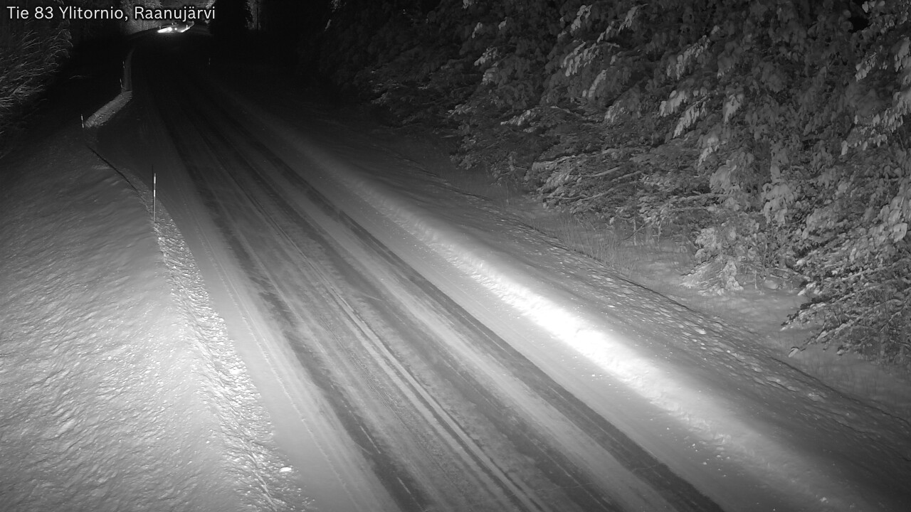 Weather Camera Image Road 83 Ylitornio, Raanujärvi, Ylitornio, Lappi