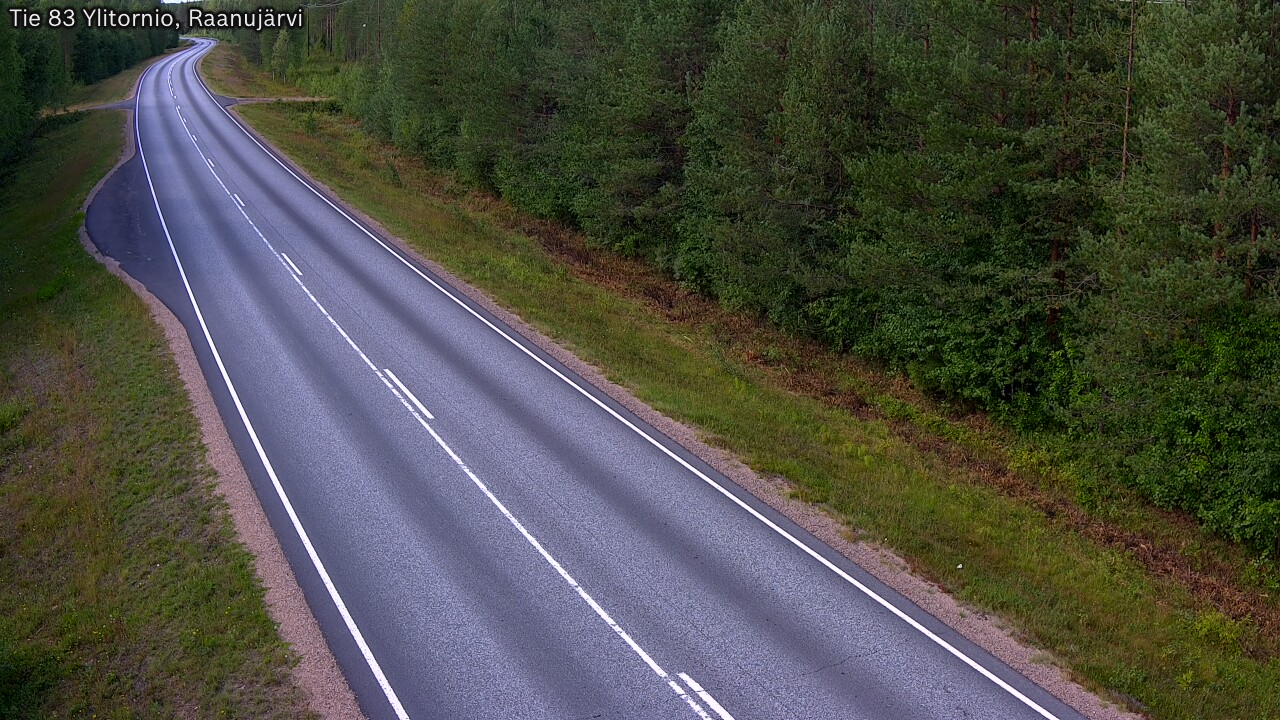 Weather Camera Image Road 83 Ylitornio, Raanujärvi, Ylitornio, Lappi