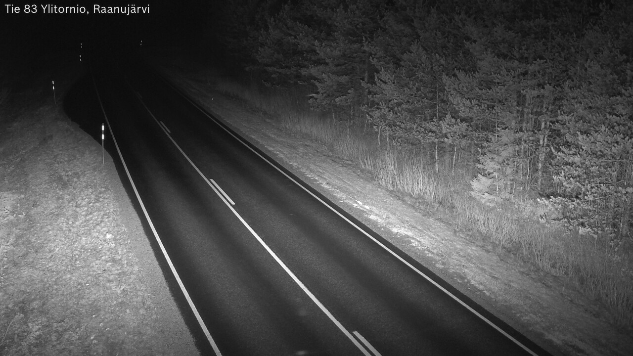 Weather Camera Image Road 83 Ylitornio, Raanujärvi, Ylitornio, Lappi