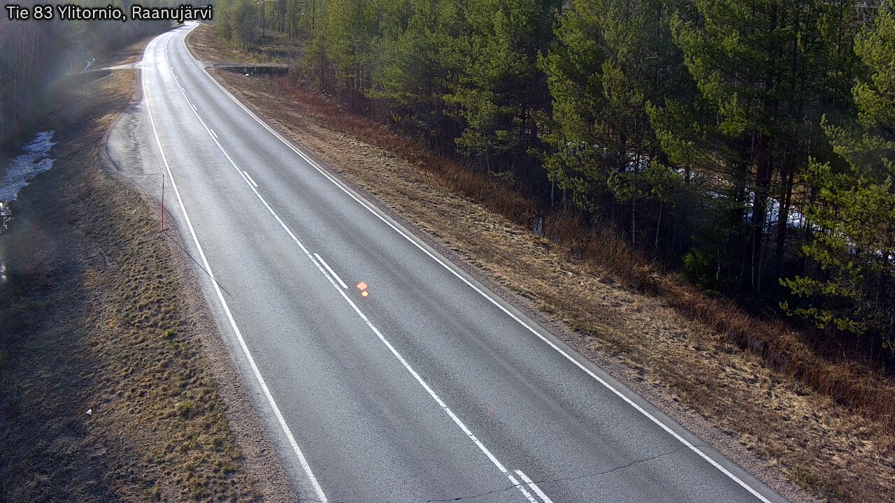Weather Camera Image Väg 83 Övertorneå, Raanujärvi, Ylitornio, Lappi