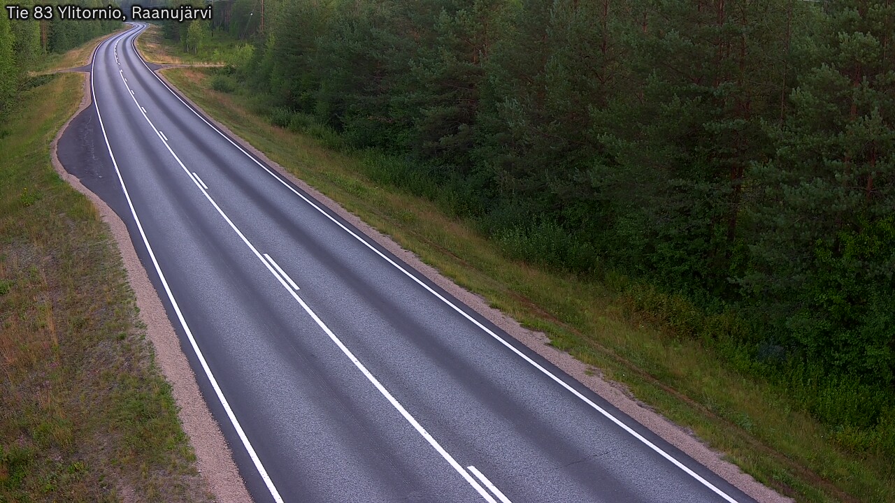 Weather Camera Image Road 83 Ylitornio, Raanujärvi, Ylitornio, Lappi