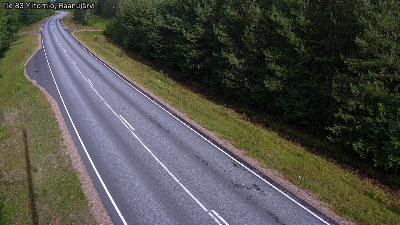 Weather Camera Image Road 83 Ylitornio, Raanujärvi, Ylitornio, Lappi
