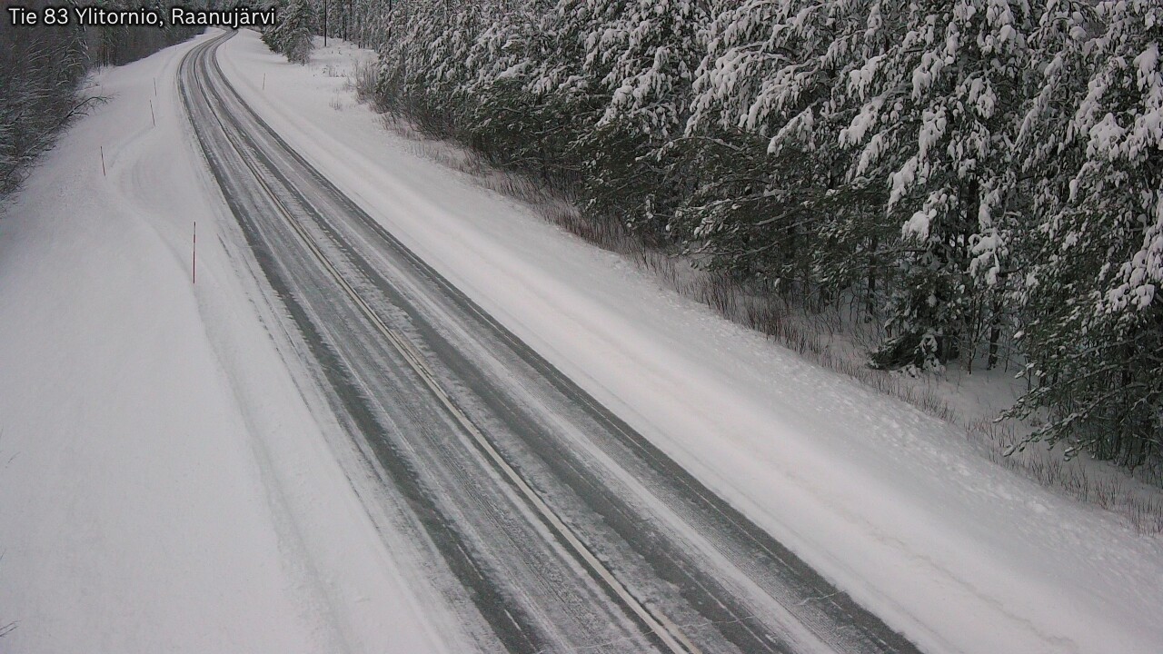 Weather Camera Image Road 83 Ylitornio, Raanujärvi, Ylitornio, Lappi