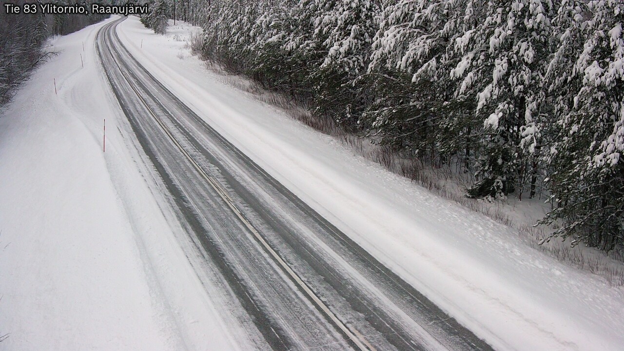 Weather Camera Image Road 83 Ylitornio, Raanujärvi, Ylitornio, Lappi