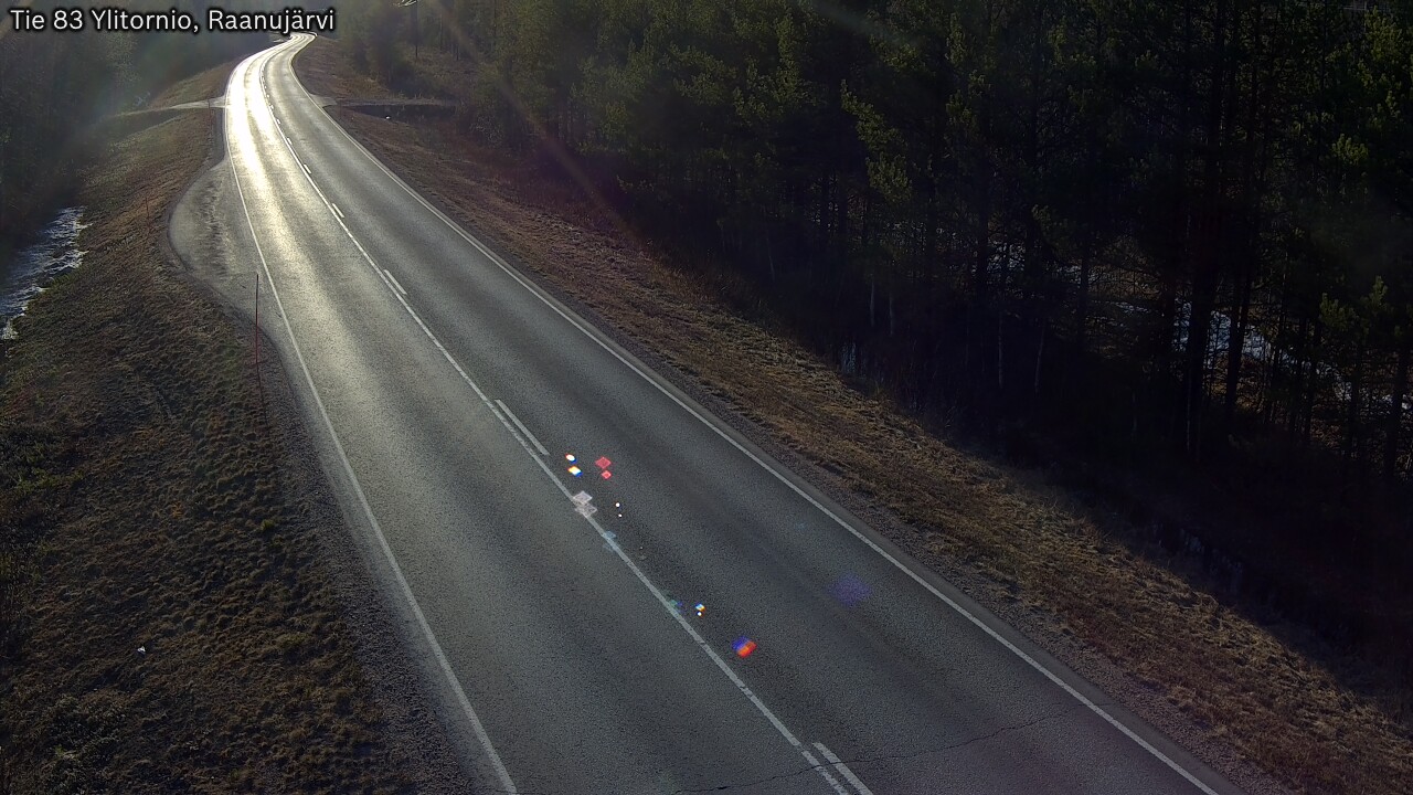 Weather Camera Image Väg 83 Övertorneå, Raanujärvi, Ylitornio, Lappi