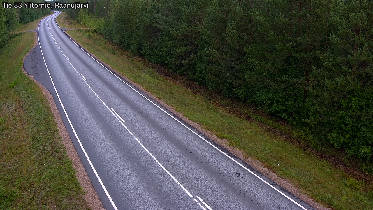 Weather Camera Image Väg 83 Övertorneå, Raanujärvi, Ylitornio, Lappi