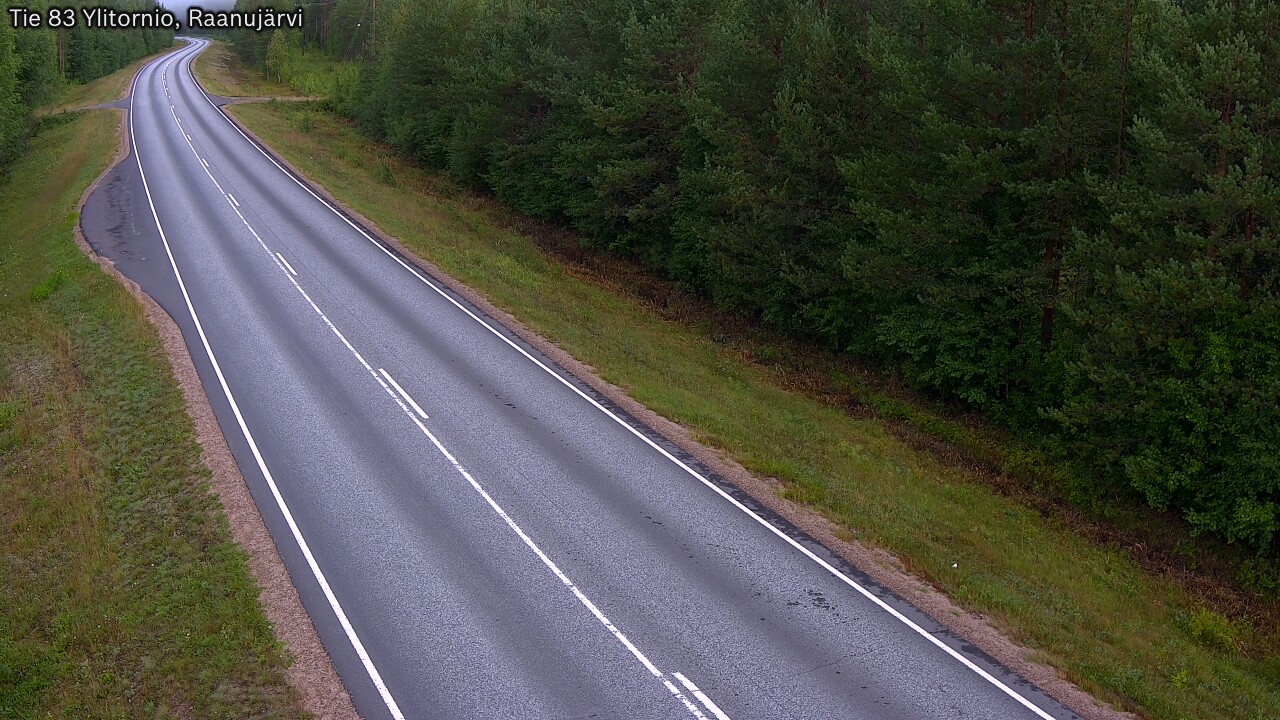 Weather Camera Image Väg 83 Övertorneå, Raanujärvi, Ylitornio, Lappi