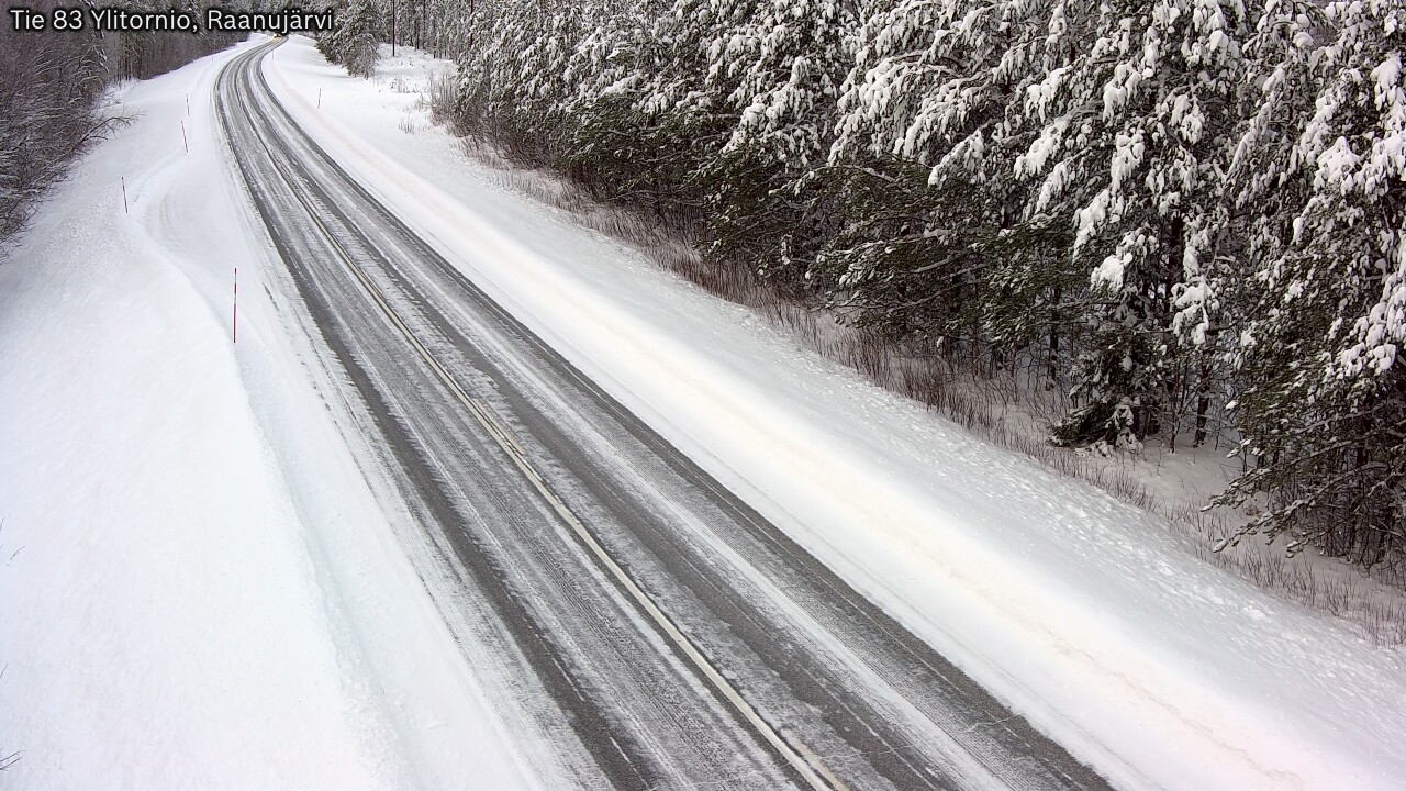 Weather Camera Image Road 83 Ylitornio, Raanujärvi, Ylitornio, Lappi