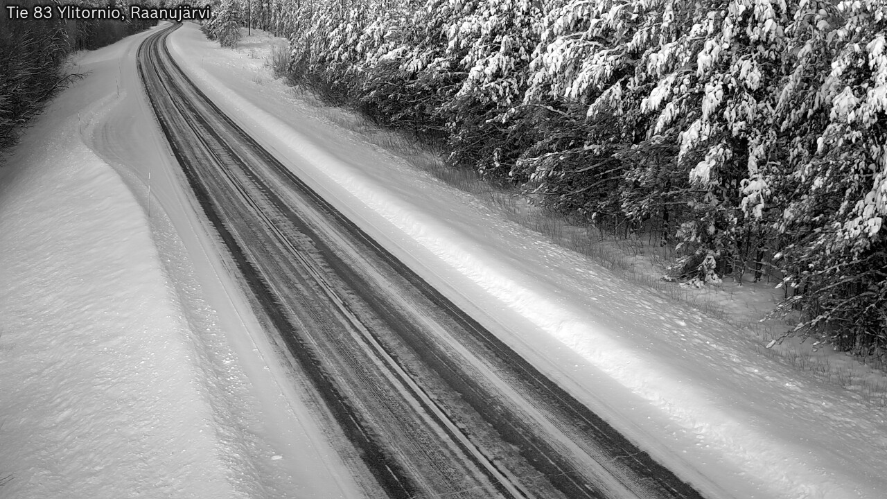 Weather Camera Image Road 83 Ylitornio, Raanujärvi, Ylitornio, Lappi