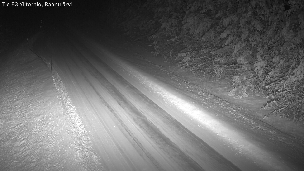 Weather Camera Image Road 83 Ylitornio, Raanujärvi, Ylitornio, Lappi