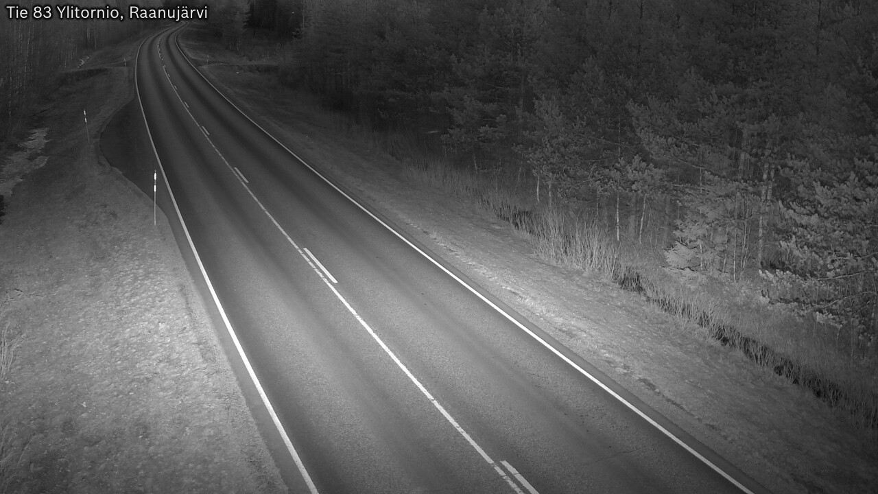 Weather Camera Image Road 83 Ylitornio, Raanujärvi, Ylitornio, Lappi