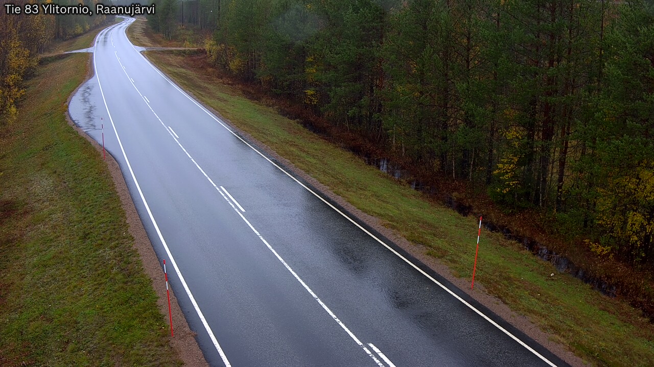 Weather Camera Image Road 83 Ylitornio, Raanujärvi, Ylitornio, Lappi