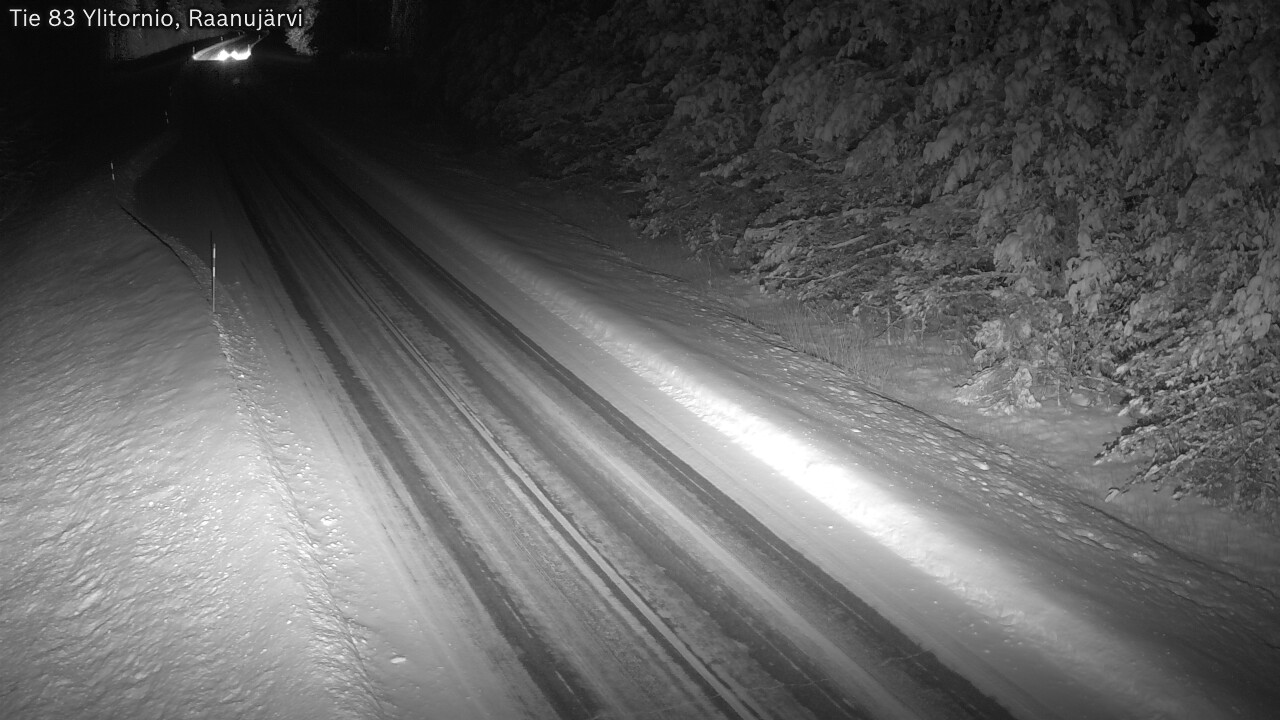 Weather Camera Image Väg 83 Övertorneå, Raanujärvi, Ylitornio, Lappi