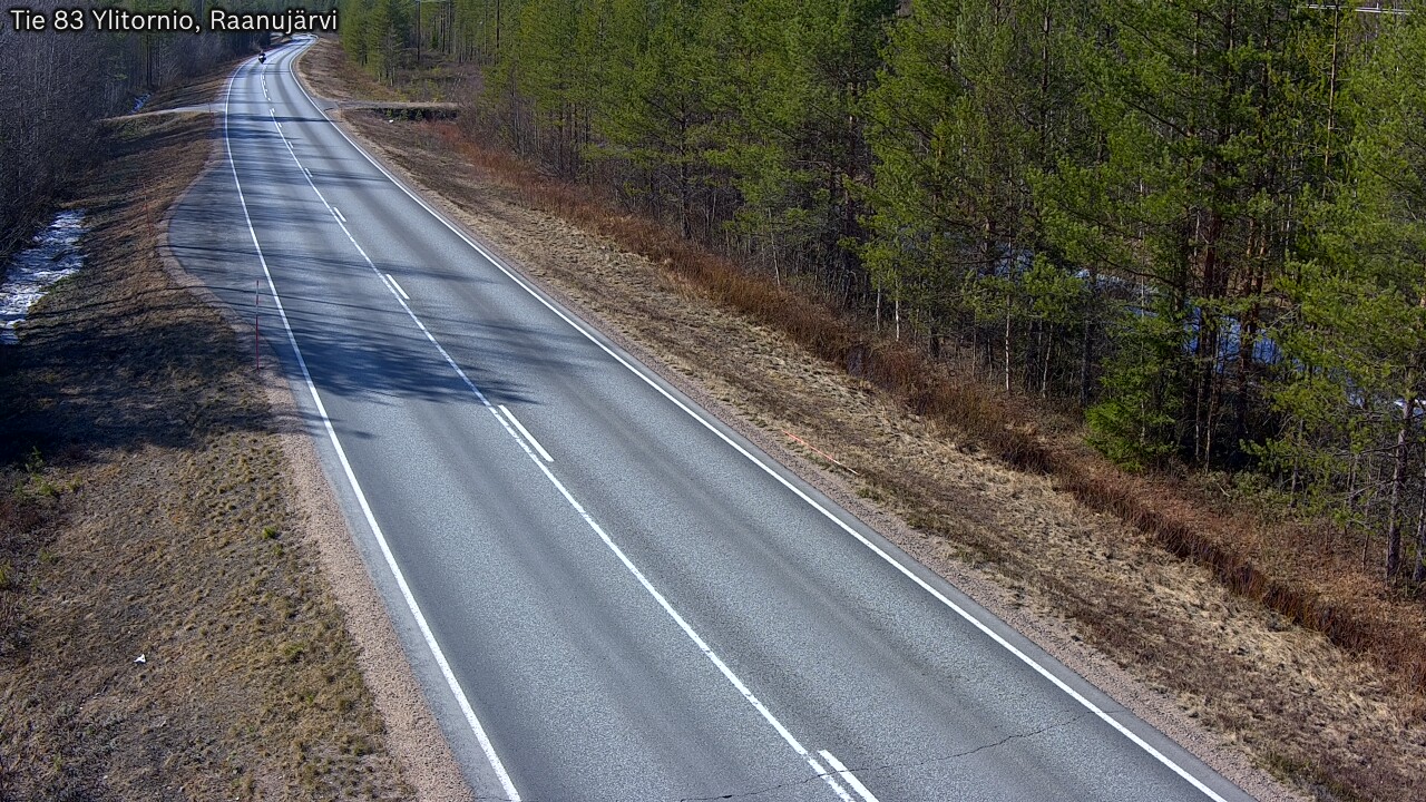 Weather Camera Image Väg 83 Övertorneå, Raanujärvi, Ylitornio, Lappi