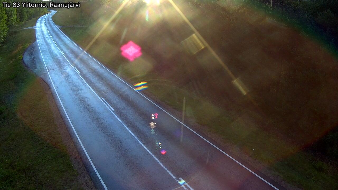 Weather Camera Image Road 83 Ylitornio, Raanujärvi, Ylitornio, Lappi