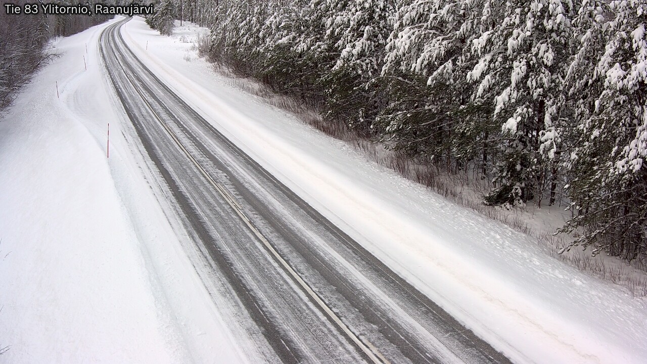 Weather Camera Image Road 83 Ylitornio, Raanujärvi, Ylitornio, Lappi