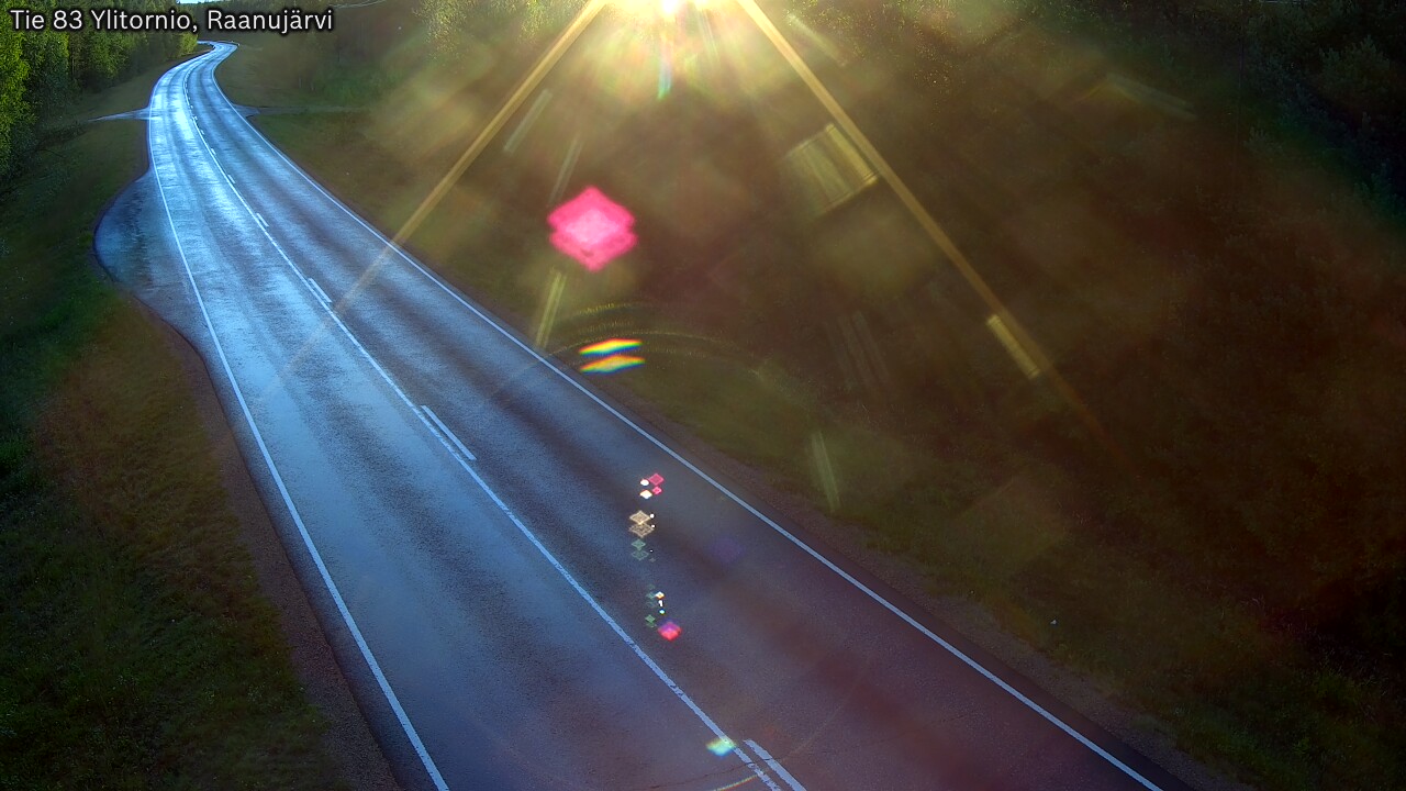 Weather Camera Image Road 83 Ylitornio, Raanujärvi, Ylitornio, Lappi