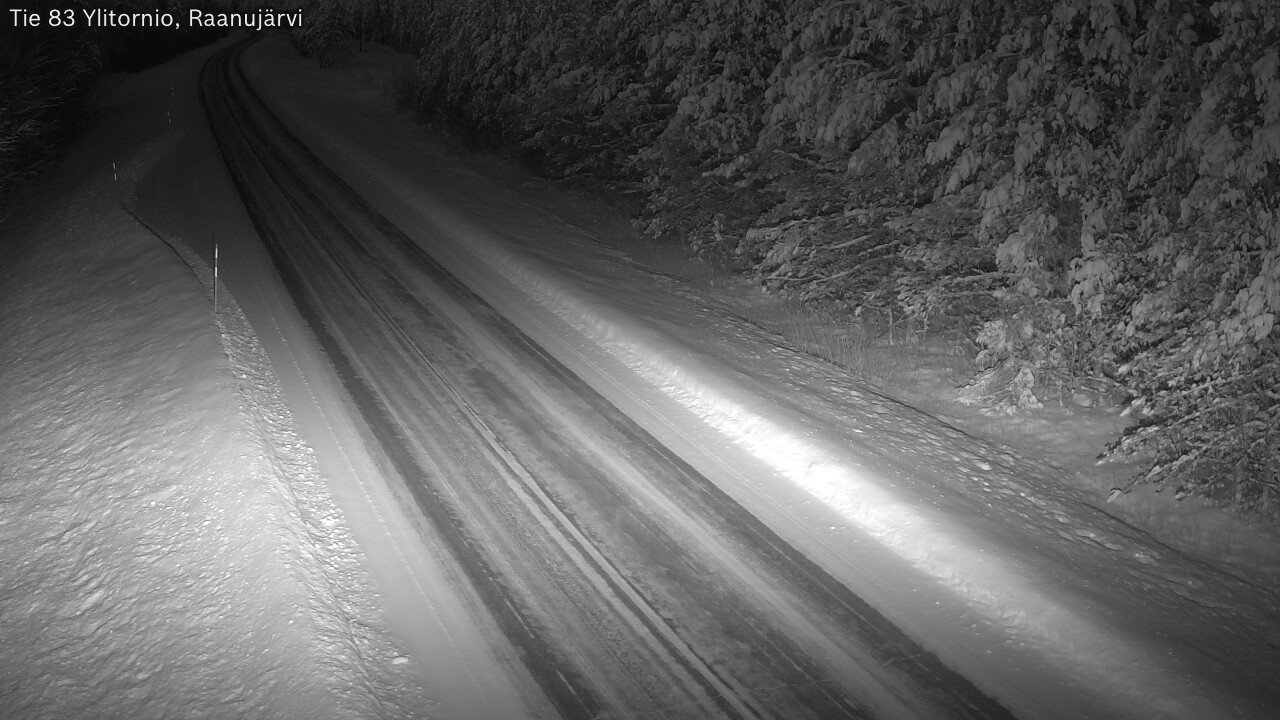 Weather Camera Image Road 83 Ylitornio, Raanujärvi, Ylitornio, Lappi