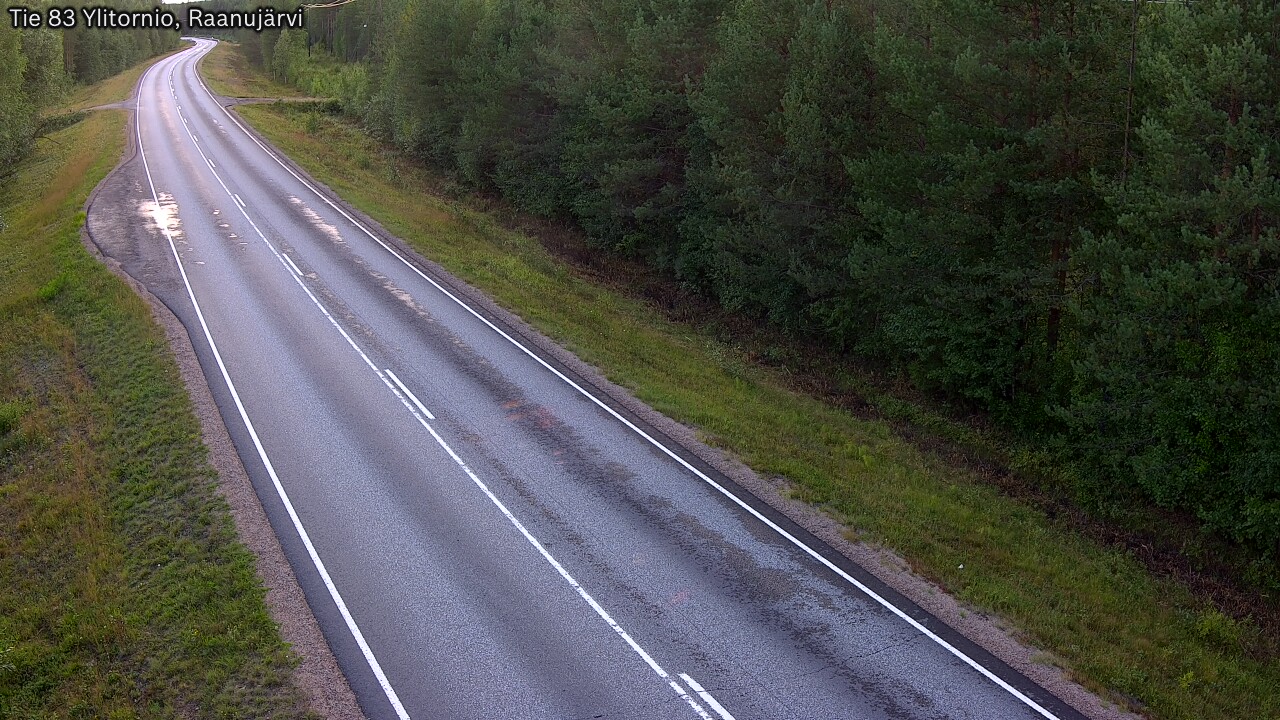 Weather Camera Image Road 83 Ylitornio, Raanujärvi, Ylitornio, Lappi