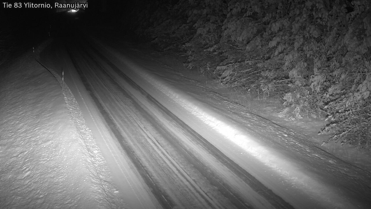 Weather Camera Image Road 83 Ylitornio, Raanujärvi, Ylitornio, Lappi