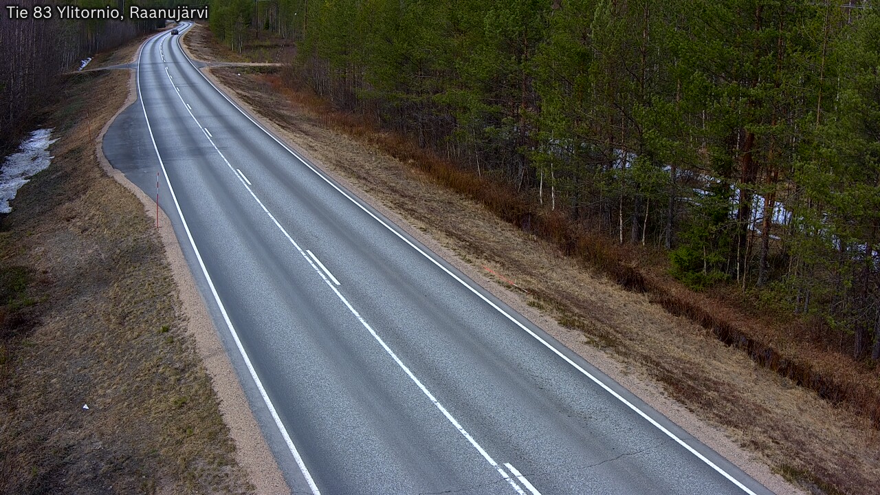 Weather Camera Image Väg 83 Övertorneå, Raanujärvi, Ylitornio, Lappi