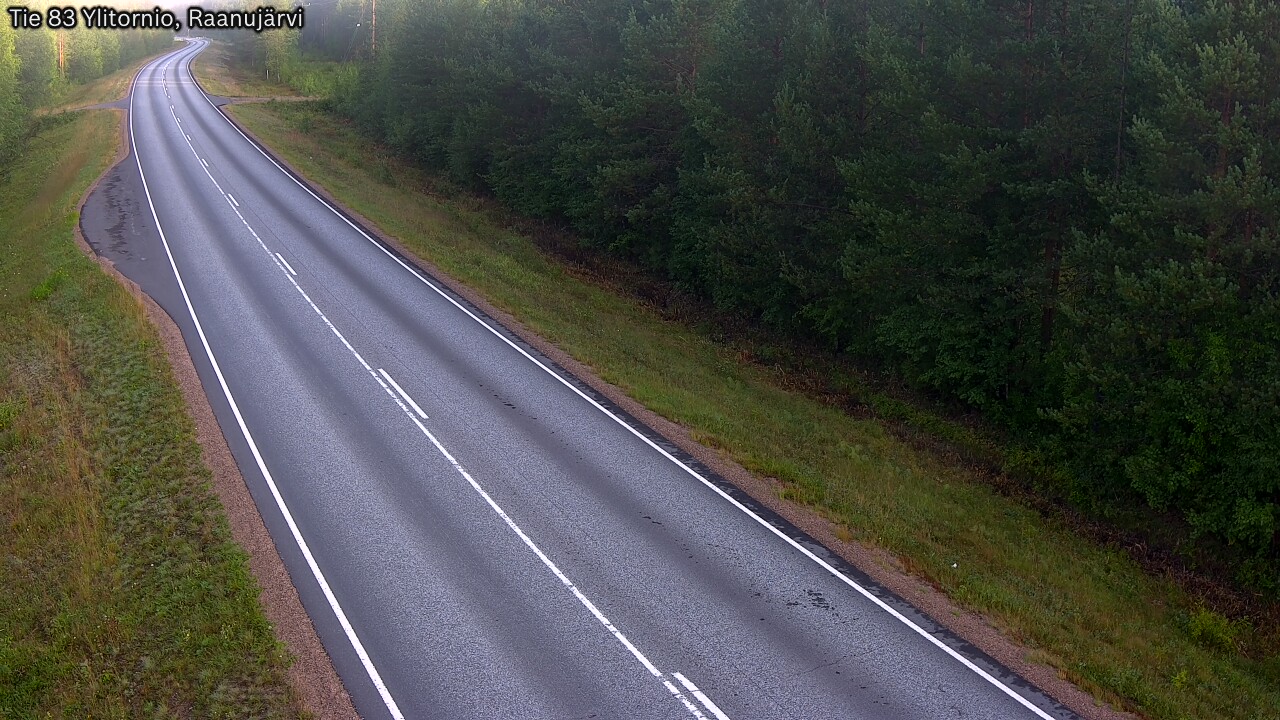 Weather Camera Image Väg 83 Övertorneå, Raanujärvi, Ylitornio, Lappi