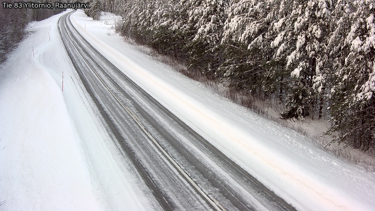 Weather Camera Image Road 83 Ylitornio, Raanujärvi, Ylitornio, Lappi