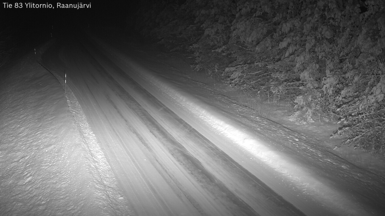 Weather Camera Image Road 83 Ylitornio, Raanujärvi, Ylitornio, Lappi
