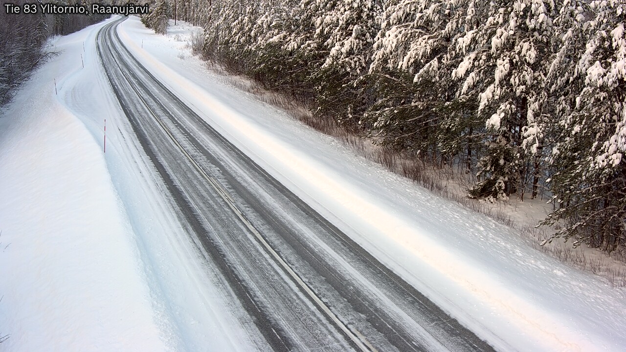 Weather Camera Image Road 83 Ylitornio, Raanujärvi, Ylitornio, Lappi