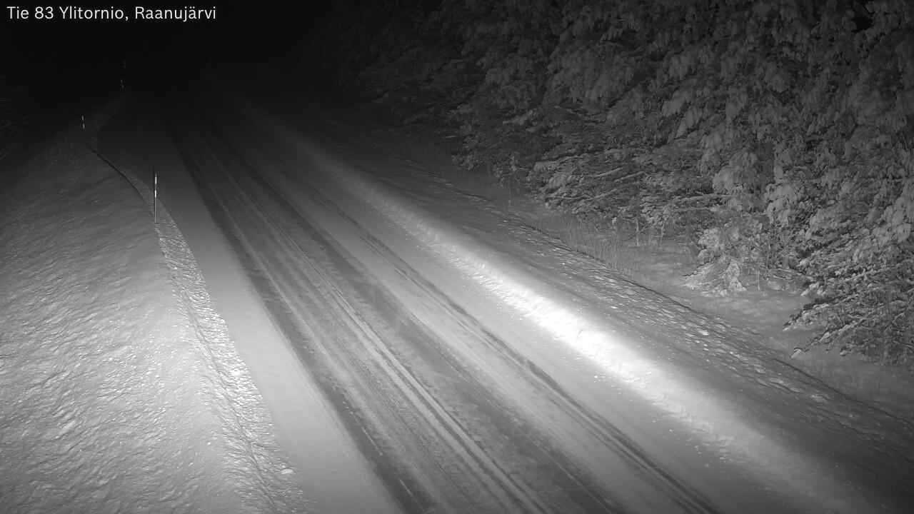 Weather Camera Image Road 83 Ylitornio, Raanujärvi, Ylitornio, Lappi