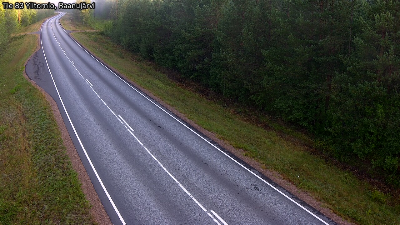 Weather Camera Image Road 83 Ylitornio, Raanujärvi, Ylitornio, Lappi
