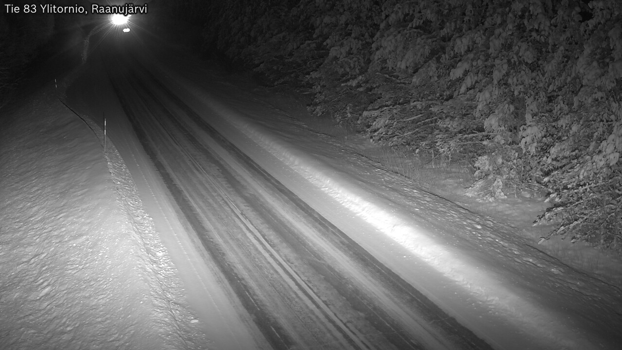 Weather Camera Image Road 83 Ylitornio, Raanujärvi, Ylitornio, Lappi