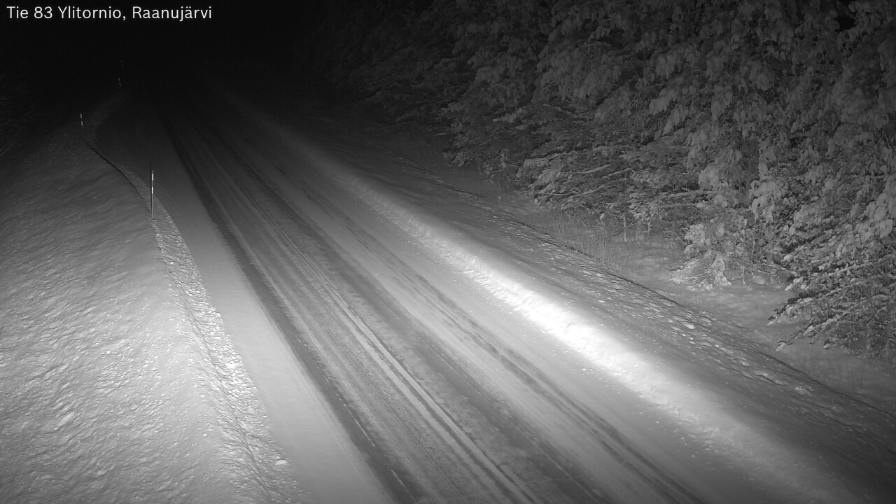 Weather Camera Image Road 83 Ylitornio, Raanujärvi, Ylitornio, Lappi